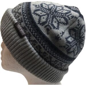 Muk Luks Gray Reversible Beanie Hat